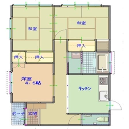 東新庄駅 徒歩15分 1階の物件間取画像